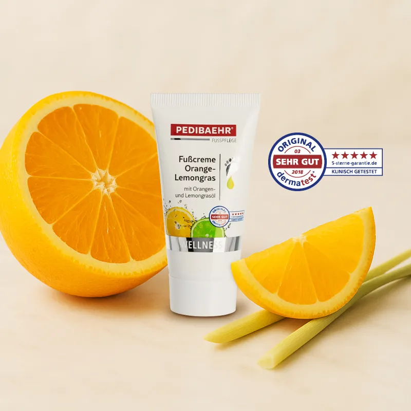 foot cream orange lemongrass 30ml Foot cream orange-lemongrass 30 ml - Image 1