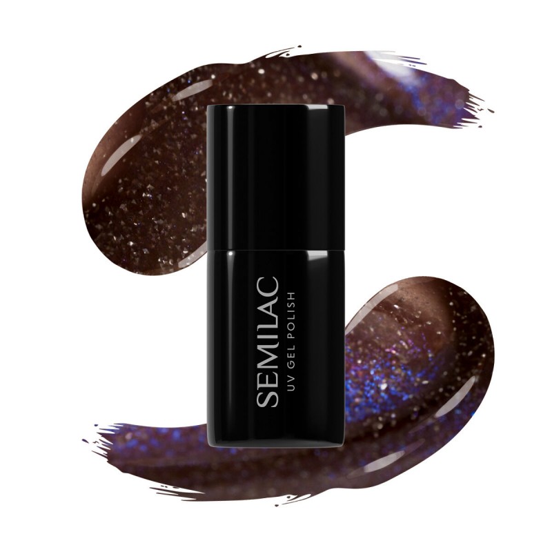 827-semilac-uv-gel-polish-ai-brown-7ml 827 Semilac UV Gel Polish – AI Brown 7ml - Image 1