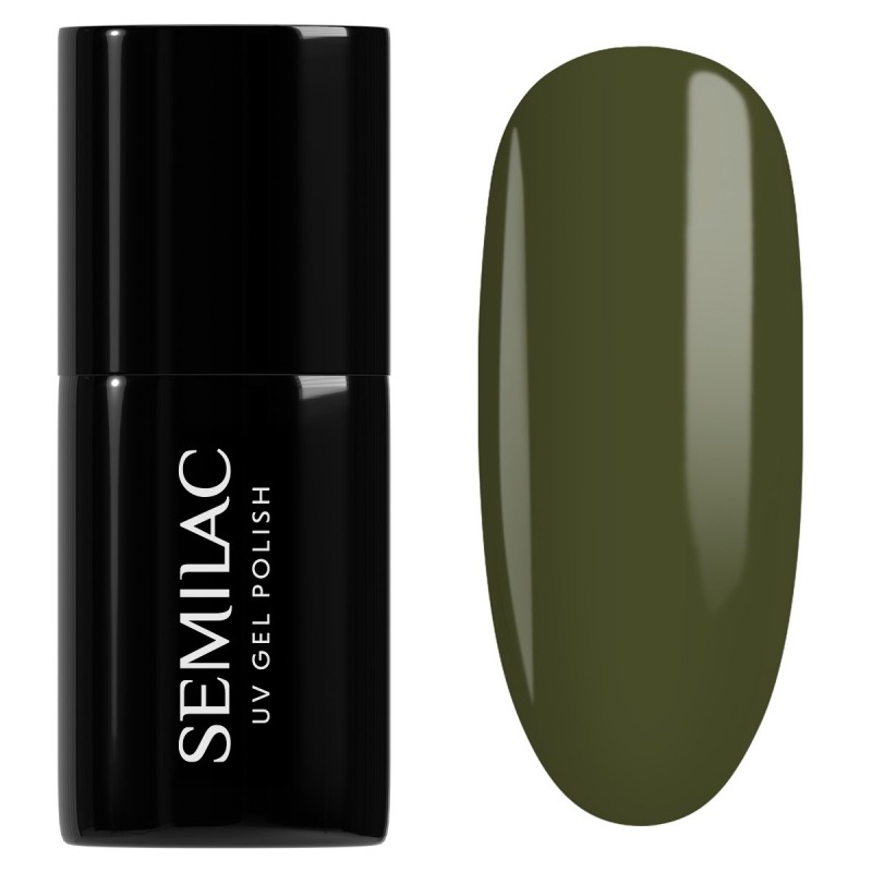 421-semilac-uv-gel-polish-baobab-green-7ml 421 Semilac UV Gel Polish – Baobab Green 7ml - Image 1