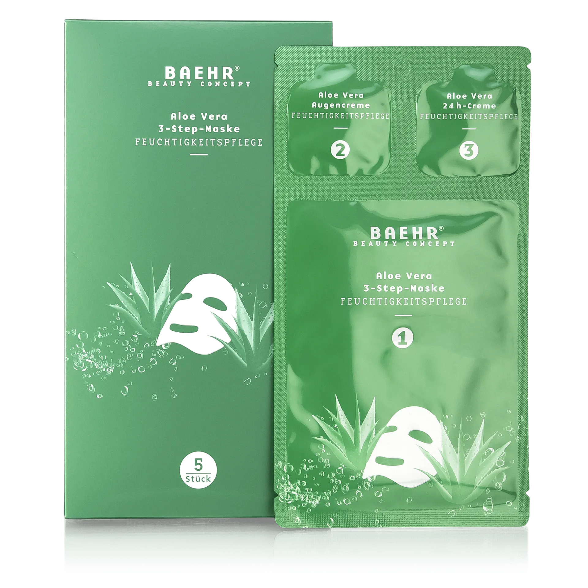 13 Aloe Vera 3-Step Mask, Sachet 1 Pack (5 pcs.) - Image 1